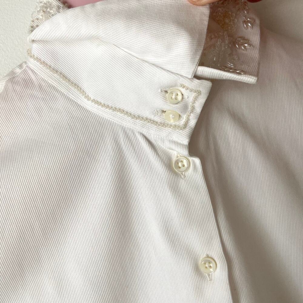 Valentino Vintage White Short Sleeve Shirt - Picture 9 of 12